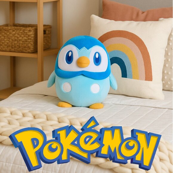 NEW Squishmallows Pokemon 10" Piplup Penguin Plush Stuffed Animal Toy VALENTINES - Picture 8 of 12
